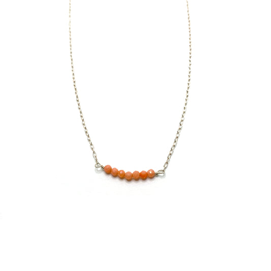 Gemstone Bar Necklace